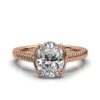 Thick gold plated sterling silver ring with solitaire stone
