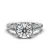 925 sterling silver solitaire engagement ring with a single brilliant stone