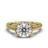 925 sterling silver solitaire ring with 2 ct Premium CZ Diamond