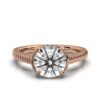 Timeless ring design with a simple solitaire setting and polished look