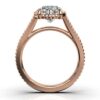 Sterling silver engagement ring with a single Super Cut CZ stone