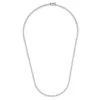 925 Sterling Silver 3.09 ctw 1.3mm Round Diamond 20 Inches 4 Prong Light Tennis Necklace (Copy)