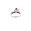 925 Sterling Silver 3.37 Carat Pink Tourmaline And Diamond Ring - Image 2