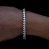 925 Sterling Silver 3.47ctw 2.75mm Round Diamond 5.5 Inches 3 Prong Classic Tennis Bracelet - Image 3