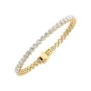 925 Sterling Silver 3.47ctw 2.75mm Round Diamond 5.5 Inches 3 Prong Classic Tennis Bracelet - Image 6