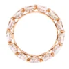 925 sterling silver ring with thick gold plating and pear-shape stones