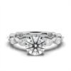 925 Sterling Silver 3.9ct Diamond Engagement Ring