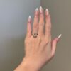 925 Sterling Silver 3 Carat Bezel Setting Emerald Cut Engagement Ring | Engagement Ring - Image 2