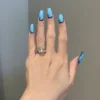 925 Sterling Silver 3 Carat Cushion Cut Engagement Ring - Image 2