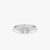 925 Sterling Silver 3 Diamond Engagement Ring - Image 4