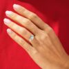 Three Stone Anniversary Solitaire Ring 3 ct. Diamond - Image 4
