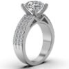 925 Sterling Silver 3ct Round Diamond Ring - Image 7