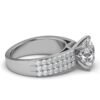 925 Sterling Silver 3ct Round Diamond Ring - Image 8