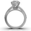 925 Sterling Silver 3ct Round Diamond Ring - Image 9
