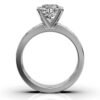 925 Sterling Silver 3ct Solitaire Diamond Ring - Image 5