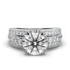 925 Sterling Silver 3ct Solitaire Diamond Ring