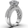 925 Sterling Silver 3ct Solitaire Diamond Ring - Image 3