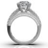 925 Sterling Silver 3ct Solitaire Diamond Ring - Image 5