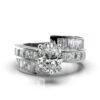 925 Sterling Silver 4.2ct Solitaire Diamond Ring - Image 6