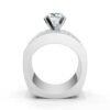 925 Sterling Silver 4.4ct Solitaire Diamond Engagement Ring - Image 7