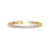 Gold-plated tennis bracelet in 925 sterling silver