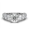 925 Sterling Silver 4.5ctw Solitaire Diamond Engagement Ring