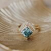 925 Sterling Silver 4.70 ct Cushion Bi-Color Montana Sapphire Ring - Image 8