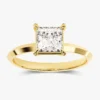 4-prong promise ring with clean solitaire design