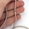 Classic 14-inch tennis necklace with round stones