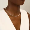 16-inch tennis necklace with a wide 41.76ctw sparkle line