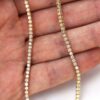 Classic tennis necklace with 4-prong set round CZ stones