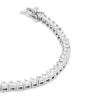 Round diamond-look stones set in a classic tennis style
