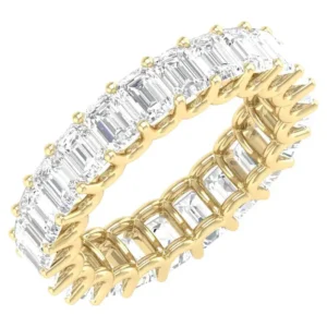 925 Sterling Silver 5.39 Carat Diamond Solitaire Band Ring
