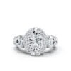 925 Sterling Silver 5.5ct Halo Diamond Ring