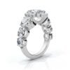 925 Sterling Silver 5.5ct Halo Diamond Ring - Image 3