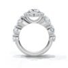 925 Sterling Silver 5.5ct Halo Diamond Ring - Image 5