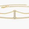 925 Sterling Silver 5 Station Diamond Bar Bracelet - Image 2