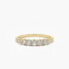 Sterling silver anniversary ring with five stone design