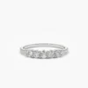 Five stone diamond anniversary ring in classic style