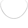 14-inch tennis necklace with bold round stone line