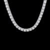 14-inch tennis necklace with 6.35mm round stones