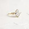 925 Sterling Silver 5ct. Princess Cut  Diamond Engagement Ring - Image 5