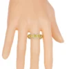 925 Sterling Silver 6.84 Carat | Fancy Yellow and Diamond Eternity Band | Wedding Ring - Image 5
