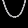 16-inch tennis necklace featuring 60.37ctw of round stones