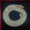Tennis necklace featuring premium CZ diamond stones in a 4-prong setting