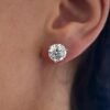 Diamond earrings with 6.00 cts total carat weight