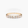 Gold-plated sterling silver ring with a U-shaped setting