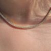 30-inch tennis necklace with a continuous row of 5.00mm stones