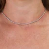 78ctw tennis necklace with 5.50mm round stones