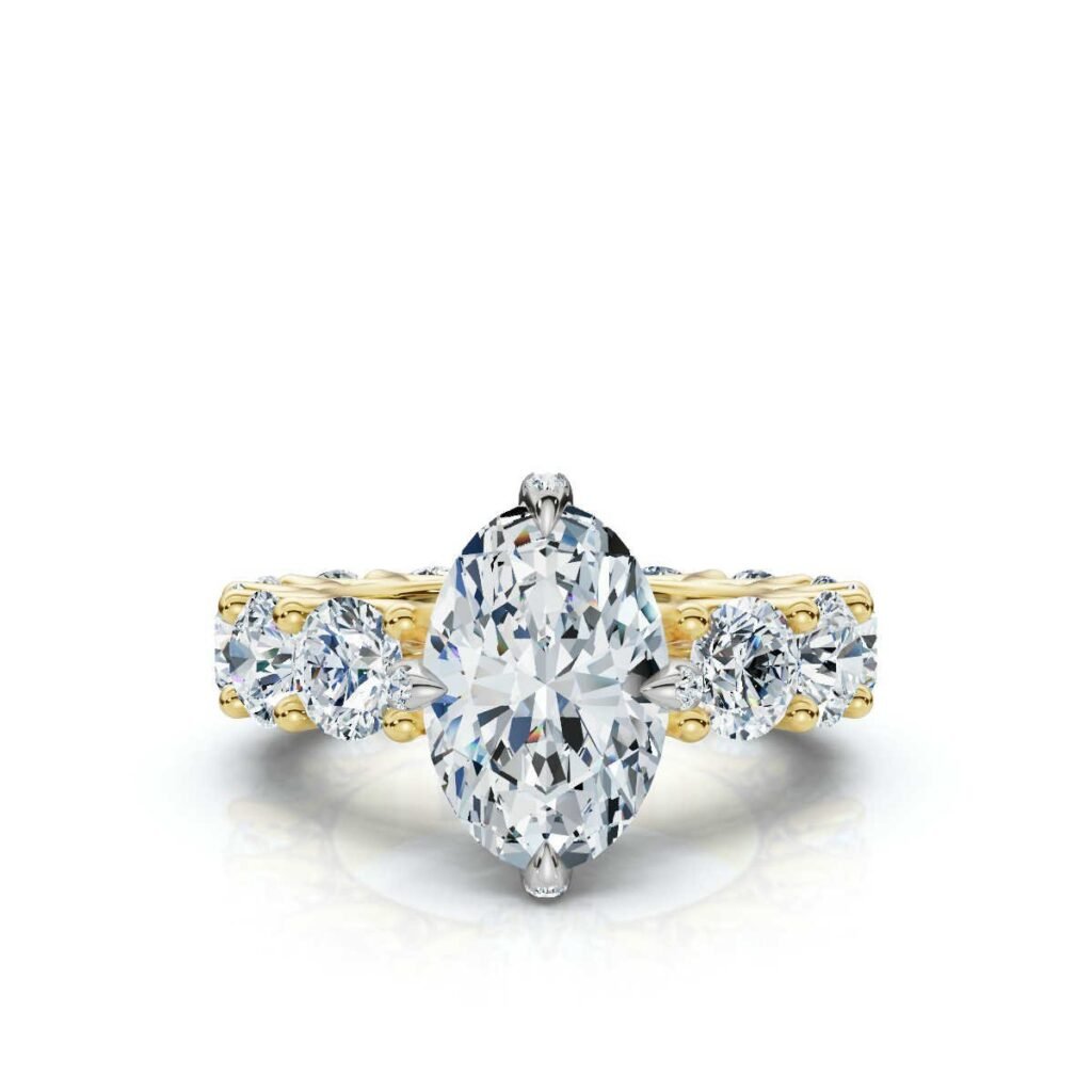 925 Sterling Silver 8.9ct Solitaire Diamond Engagement Ring